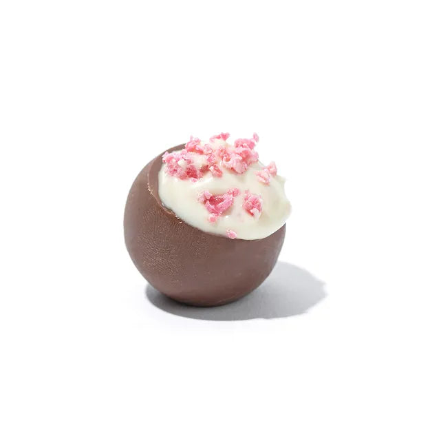 Milk Chocolate w/ Strawberry Popping Candy