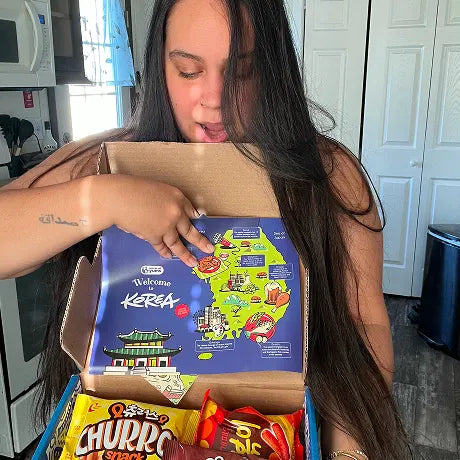 Jennifer with a Universal Yums box.