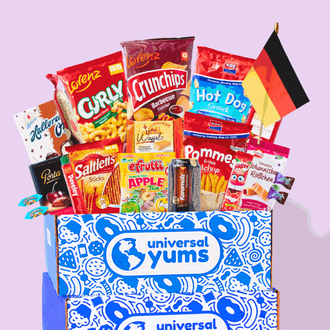 Snack boxes representing different destinations.